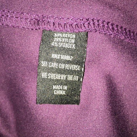 Torrid Plum Pencil Skirt 2 - Picture 4 of 5